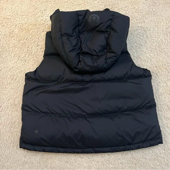 NWT Lululemon Black Wunder Puff Cropped Vest - Picture 5 of 6